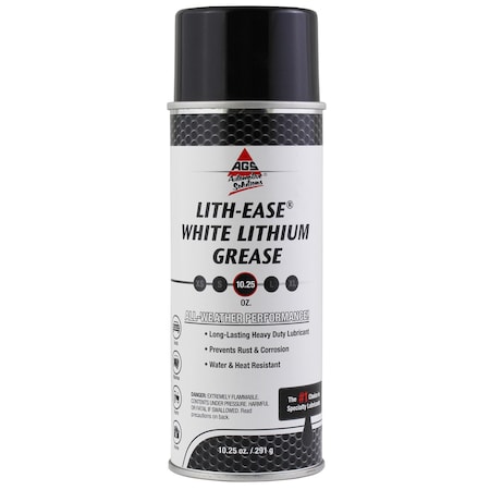 Ags Lith-Ease White Lithium Grease, 10.25 oz Aersol WL-16